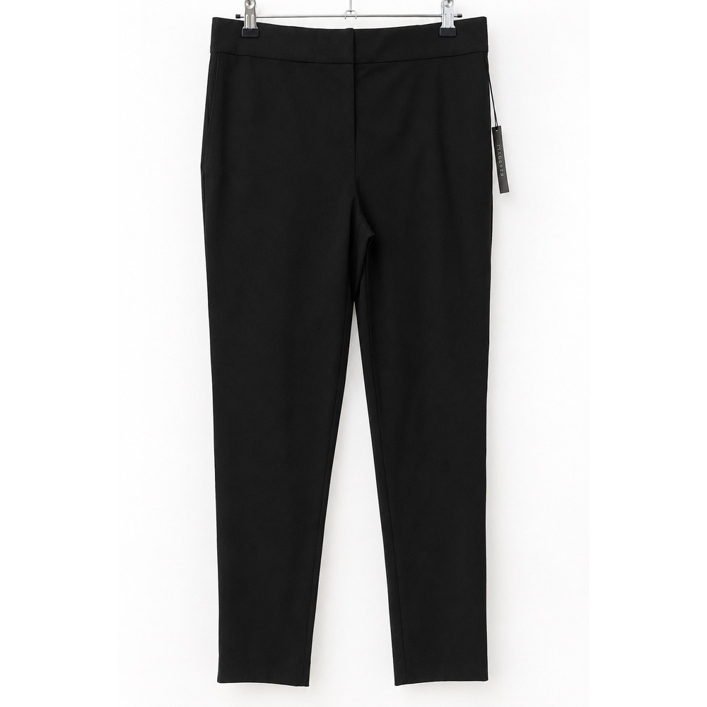 Jones New York Jones & Co Black Narrow Leg Mid Rise Ponte Pants Size L NWT